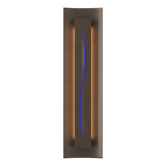 Gallery Sconce - Bronze - Blue Glass by Hubbardton Forge