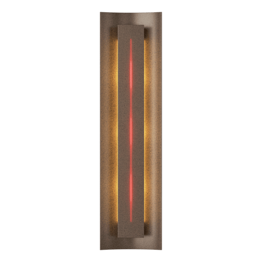 Gallery Sconce - Bronze - Red Glass by Hubbardton Forge