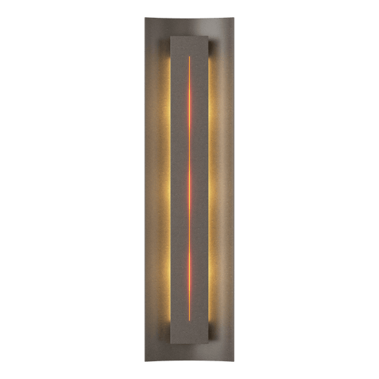 Gallery Sconce - Dark Smoke - Amber Glass by Hubbardton Forge