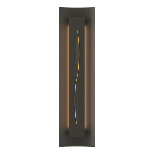 Gallery Sconce - Dark Smoke - Amber Glass by Hubbardton Forge
