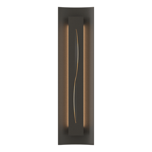 Gallery Sconce - Dark Smoke - Ivory Art Glass by Hubbardton Forge