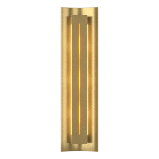 Gallery Sconce - Modern Brass - Amber Glass by Hubbardton Forge
