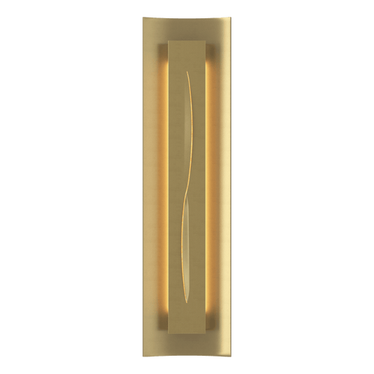 Gallery Sconce - Modern Brass - Amber Glass by Hubbardton Forge