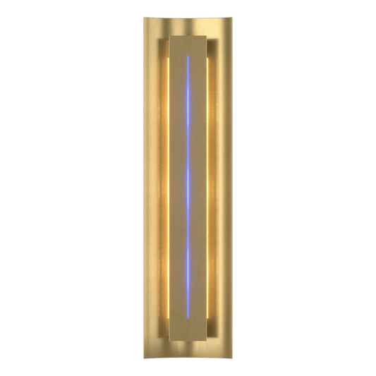 Gallery Sconce - Modern Brass - Blue Glass by Hubbardton Forge