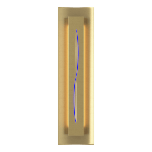 Gallery Sconce - Modern Brass - Blue Glass by Hubbardton Forge