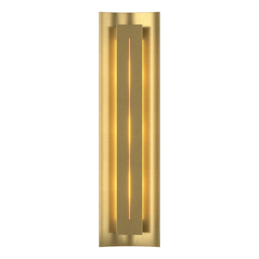 Gallery Sconce - Modern Brass - Ivory Art Glass by Hubbardton Forge