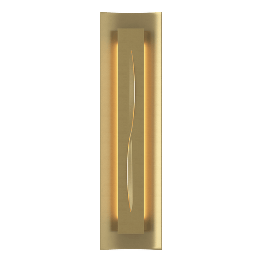 Gallery Sconce - Modern Brass - Ivory Art Glass by Hubbardton Forge