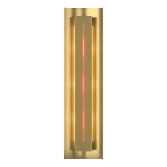 Gallery Sconce - Modern Brass - Red Glass by Hubbardton Forge