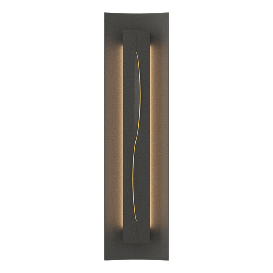 Gallery Sconce - Natural Iron - Amber Glass by Hubbardton Forge