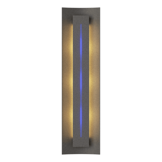 Gallery Sconce - Natural Iron - Blue Glass by Hubbardton Forge