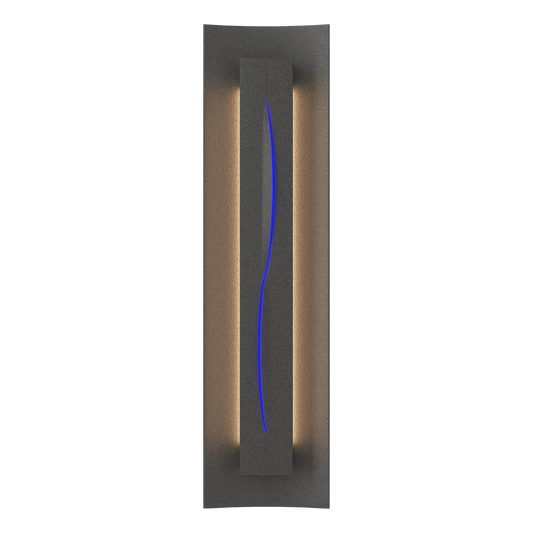 Gallery Sconce - Natural Iron - Blue Glass by Hubbardton Forge
