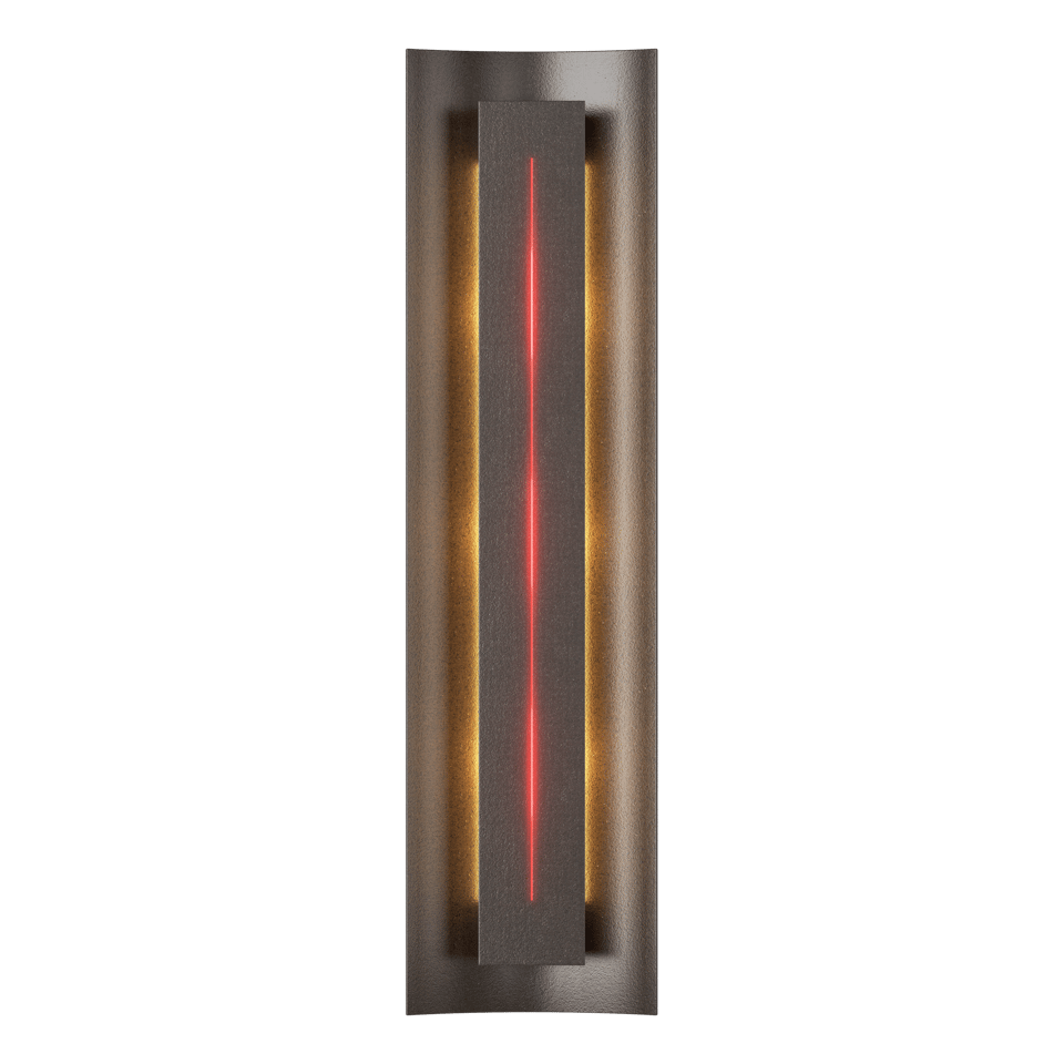 Gallery Sconce - Oil Rubbed Bronze - Red Glass by Hubbardton Forge