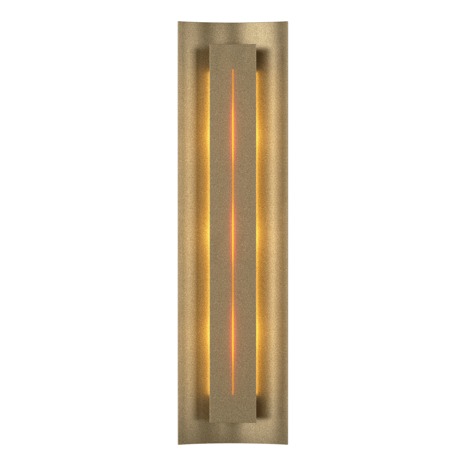 Gallery Sconce - Soft Gold - Amber Glass by Hubbardton Forge