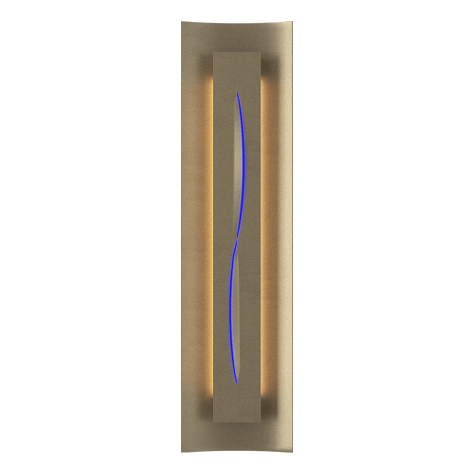 Gallery Sconce - Soft Gold - Blue Glass by Hubbardton Forge