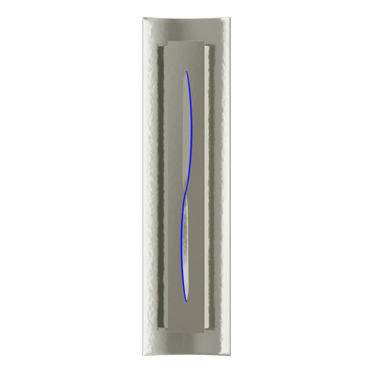 Gallery Sconce - Sterling - Blue Glass by Hubbardton Forge
