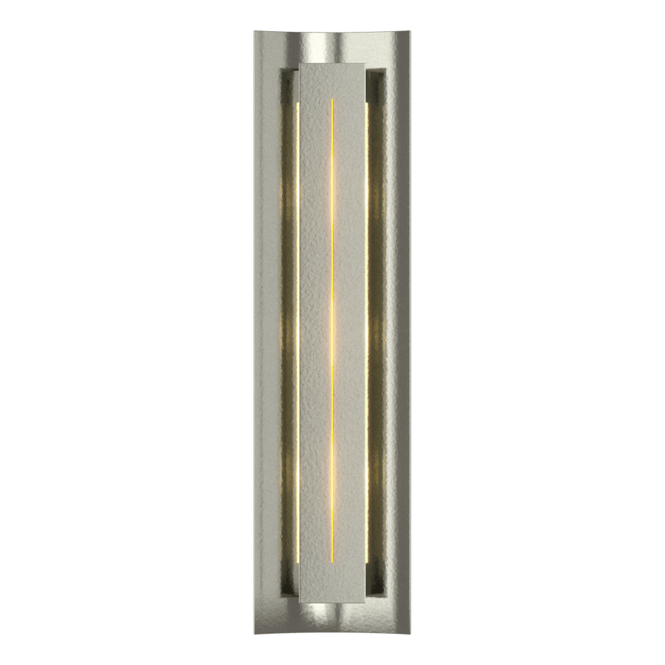 Gallery Sconce - Sterling - Ivory Art Glass by Hubbardton Forge