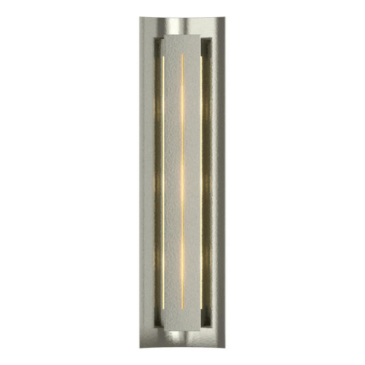 Gallery Sconce - Sterling - Ivory Art Glass by Hubbardton Forge