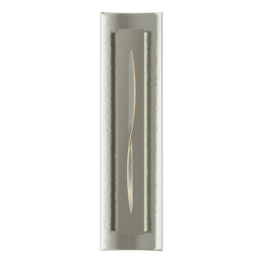 Gallery Sconce - Sterling - Ivory Art Glass by Hubbardton Forge
