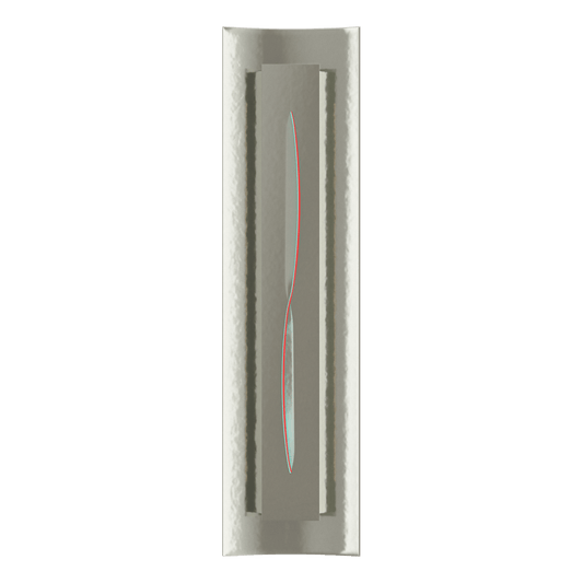 Gallery Sconce - Sterling - Red Glass by Hubbardton Forge