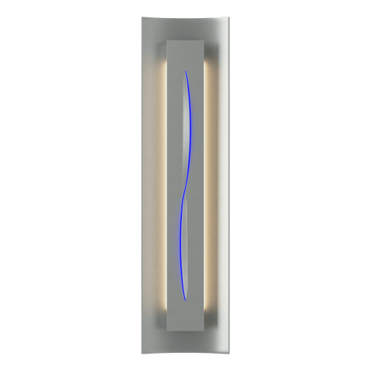 Gallery Sconce - Vintage Platinum - Blue Glass by Hubbardton Forge