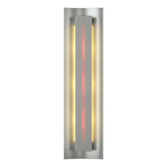 Gallery Sconce - Vintage Platinum - Red Glass by Hubbardton Forge