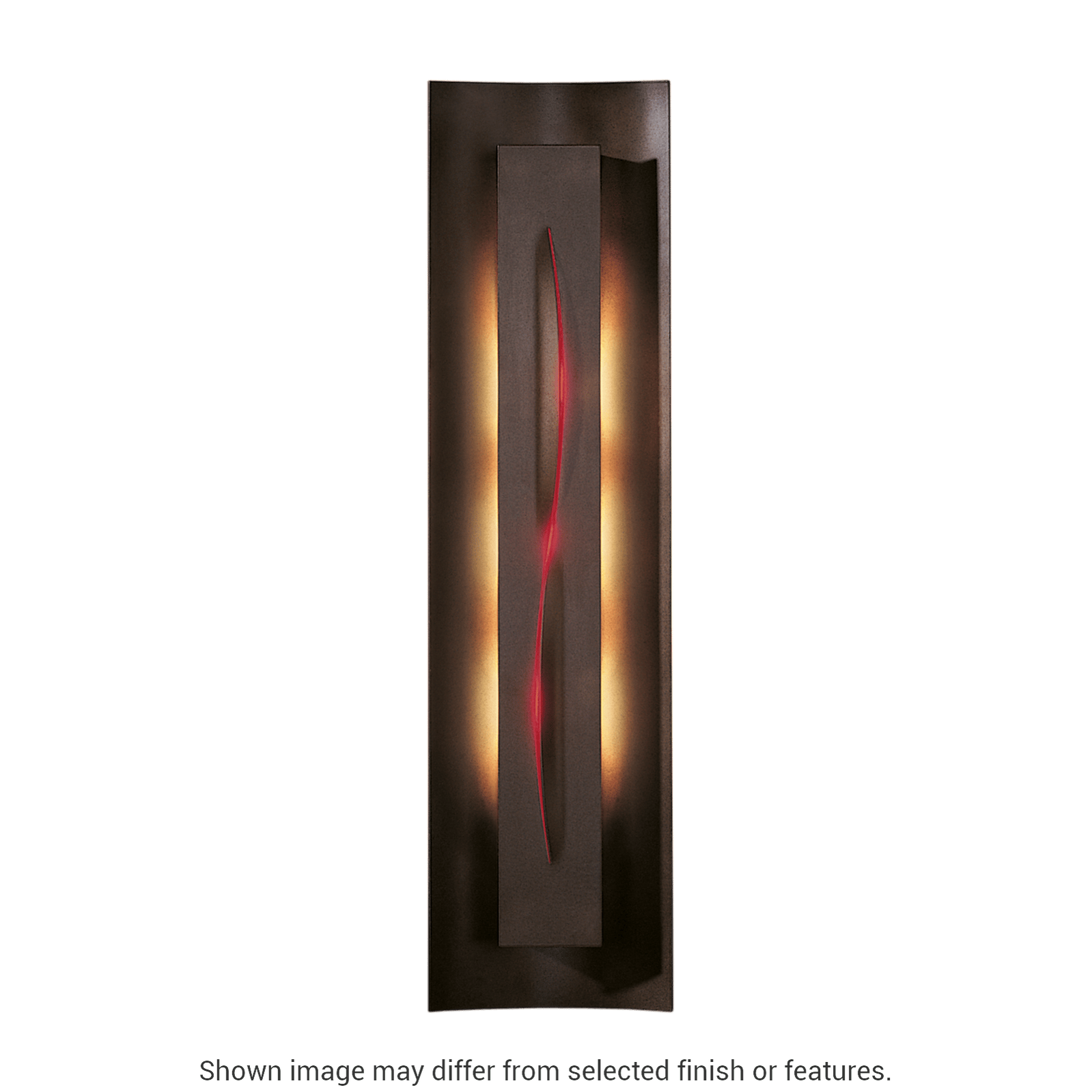 Gallery Sconce - White - Red Glass by Hubbardton Forge