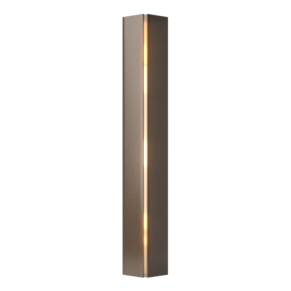 Gallery Small Sconce - Bronze - Ivory Art Glass by Hubbardton Forge