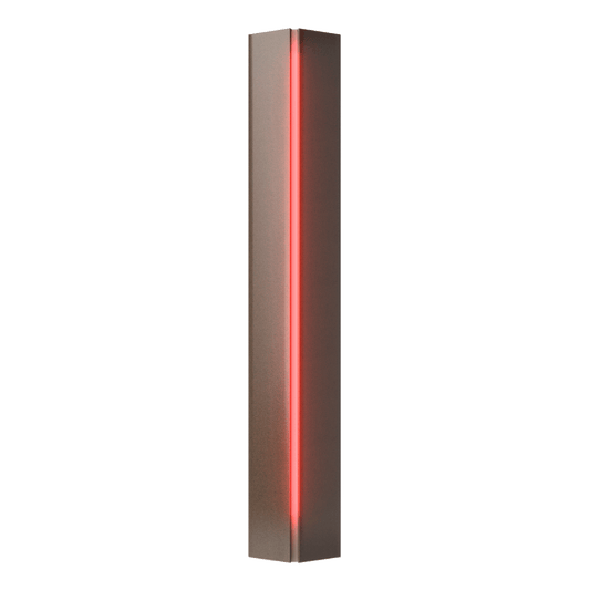 Gallery Small Sconce - Bronze - Red Glass by Hubbardton Forge