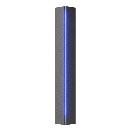 Gallery Small Sconce - Natural Iron - Blue Glass by Hubbardton Forge