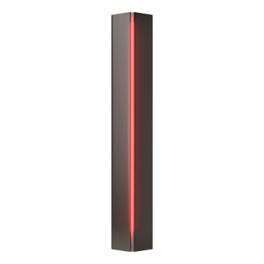Gallery Small Sconce - Oil Rubbed Bronze - Red Glass by Hubbardton Forge