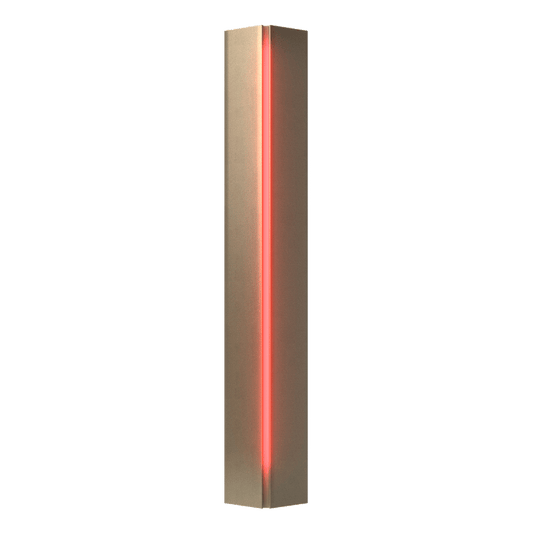 Gallery Small Sconce - Soft Gold - Red Glass by Hubbardton Forge