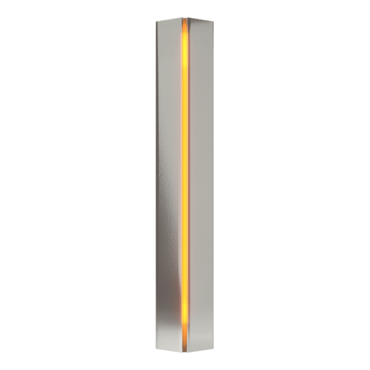 Gallery Small Sconce - Sterling - Amber Glass by Hubbardton Forge