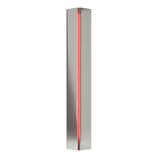 Gallery Small Sconce - Sterling - Red Glass by Hubbardton Forge