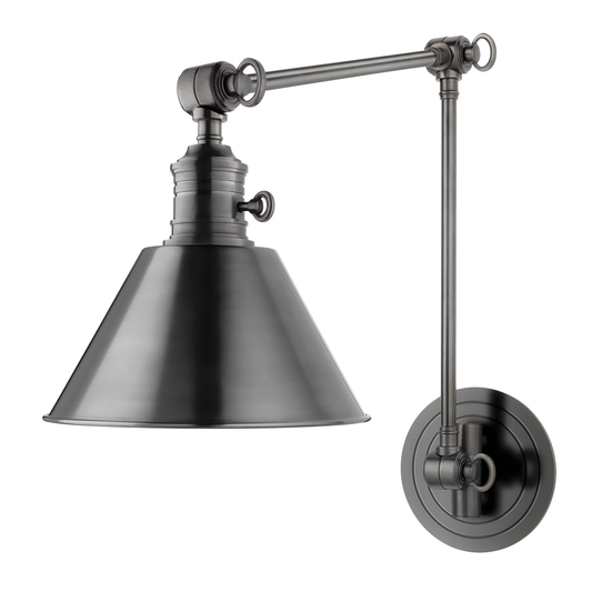 Garden City Large Adjustable Wall Sconce - Old Bronze by Hudson Valley Lighting