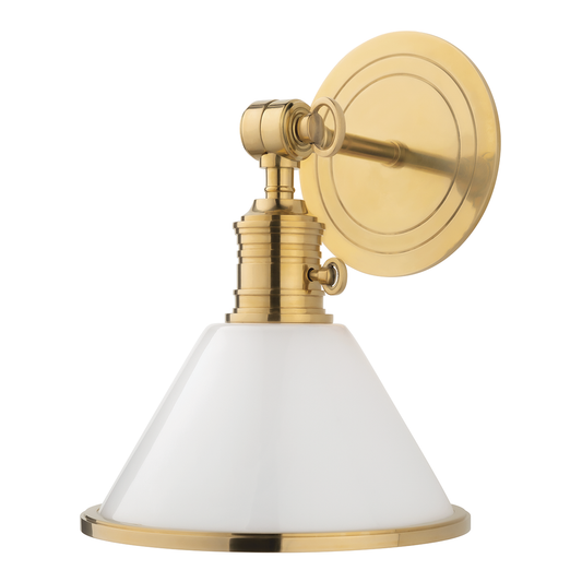 Garden City Wall Sconce - Aged Brass by Hudson Valley Lighting