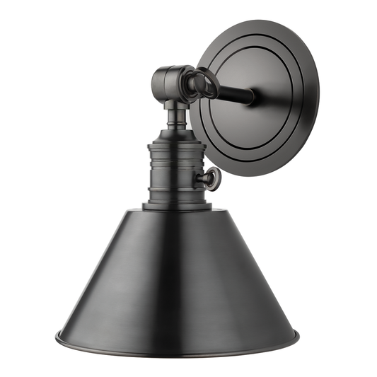 Garden City Wall Sconce - Metal Shade - Old Bronze by Hudson Valley Lighting