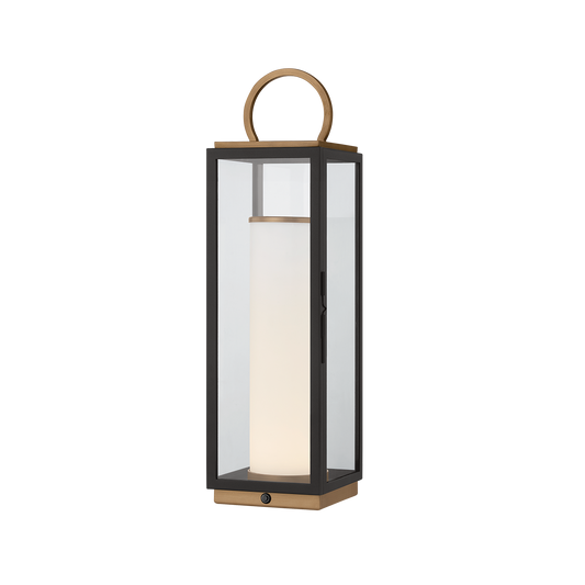 Gareth Table Lamp - 1-Light - Patina Brass/Textured Black - Troy Lighting RTL6723-PBR/TBK