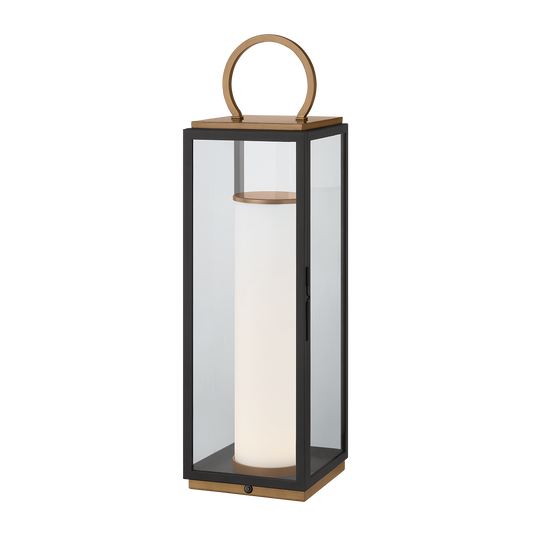 Gareth Table Lamp - 1-Light - Patina Brass/Textured Black - Troy Lighting RTL6729-PBR/TBK