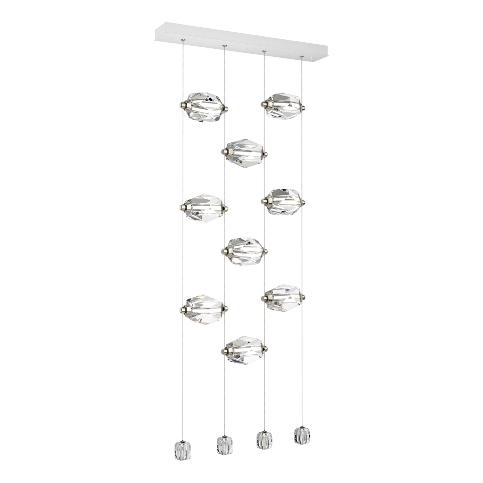 Gatsby 9-Light LED Pendant - White by Hubbardton Forge
