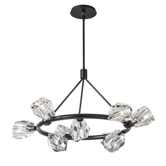 Gatsby 9-Light Ring Pendant - Black by Hubbardton Forge