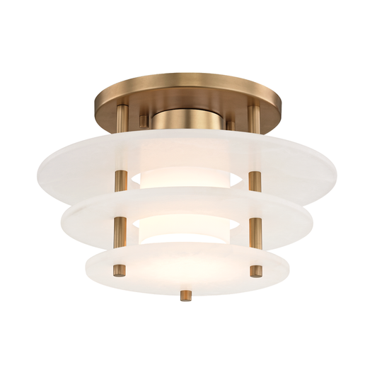 Gatsby Flush Mount - Aged Brass by Hudson Valley Lighting