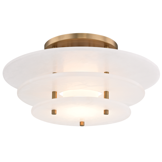 Gatsby Large Flush Mount - Aged Brass by Hudson Valley Lighting