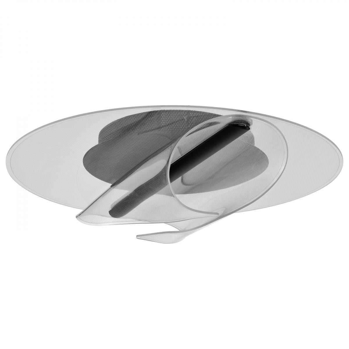 Geneva - 18 Inch LED Flush Mount - Matte Black - Silk Screened Acrylic Lens - Satco 62-2024