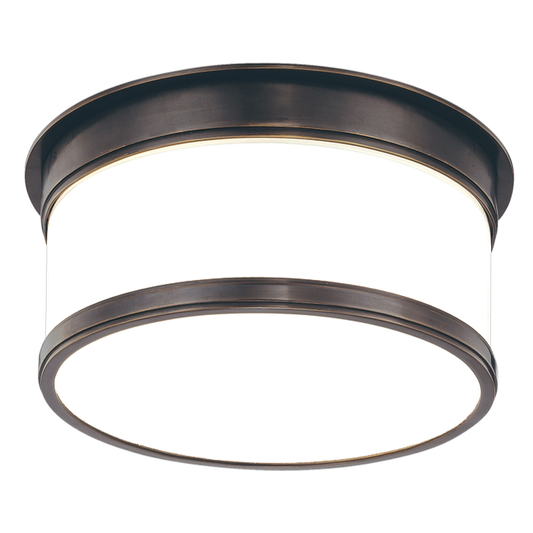 Geneva Flush Mount - 1-Light - Old Bronze by Hudson Valley Lighting