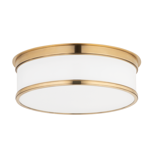 Geneva Flush Mount - Aged Brass by Hudson Valley Lighting