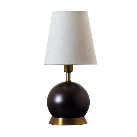 Geo Accent Lamp - GEO111 - Mahogany Bronze with Weathered Brass Accents by House of Troy