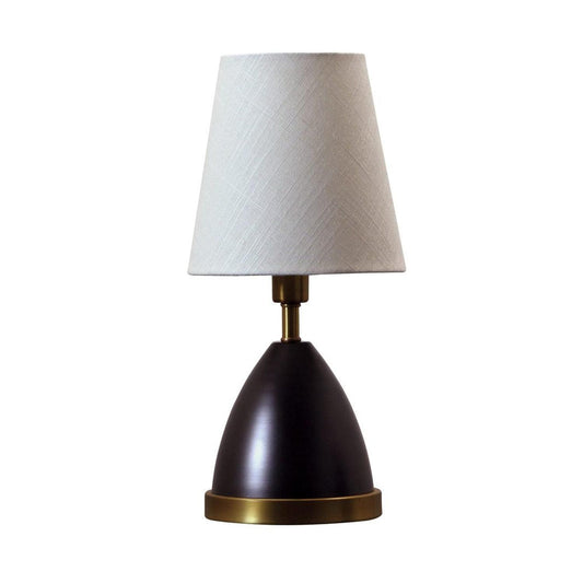 Geo Accent Lamp - GEO211 - Mahogany Bronze with Weathered Brass Accents by House of Troy