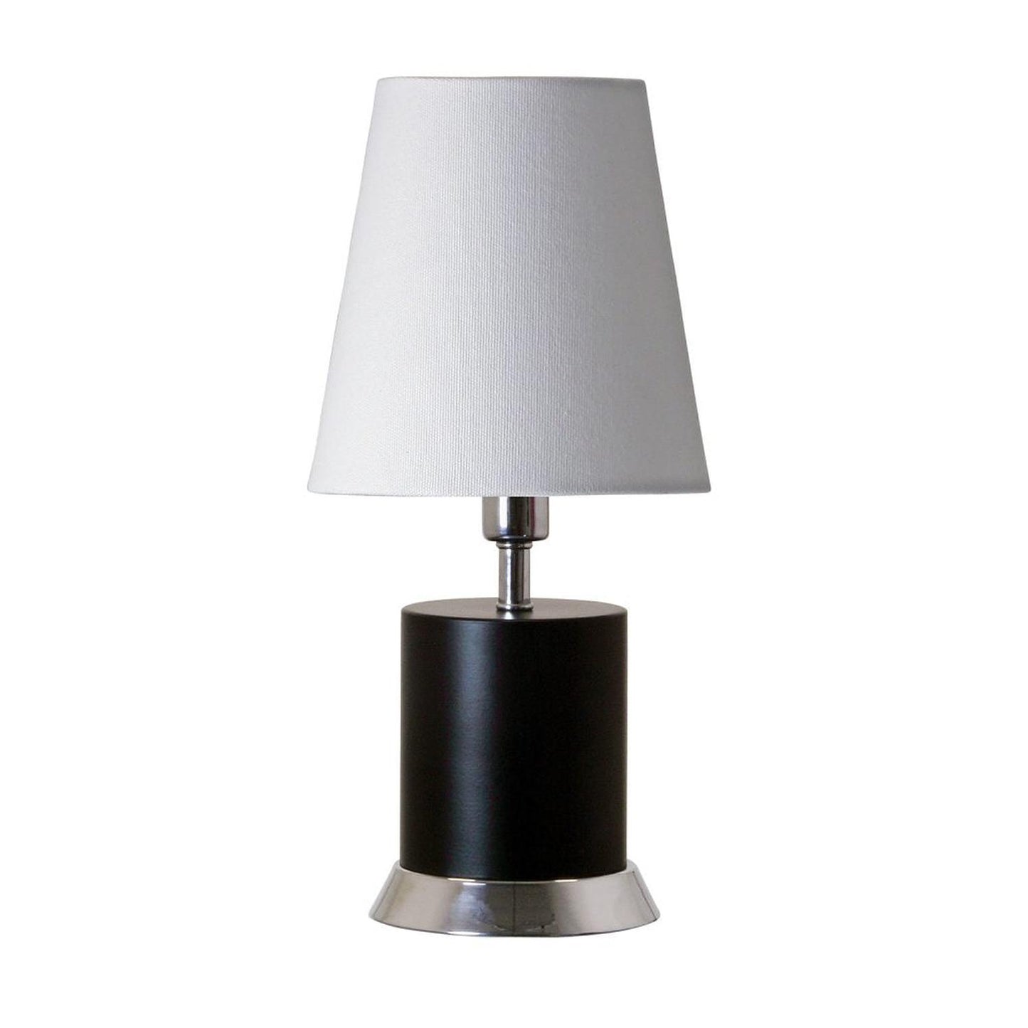 Geo Accent Lamp - GEO310 - Black Matte with Chrome Accents by House of Troy
