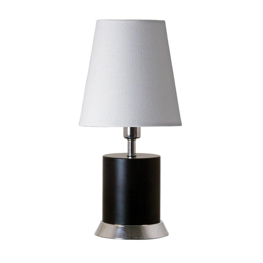 Geo Accent Lamp - GEO310 - Black Matte with Chrome Accents by House of Troy