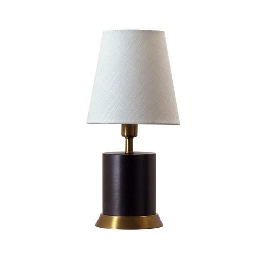 Geo Accent Lamp - GEO311 - Mahogany Bronze with Weathered Brass Accents by House of Troy